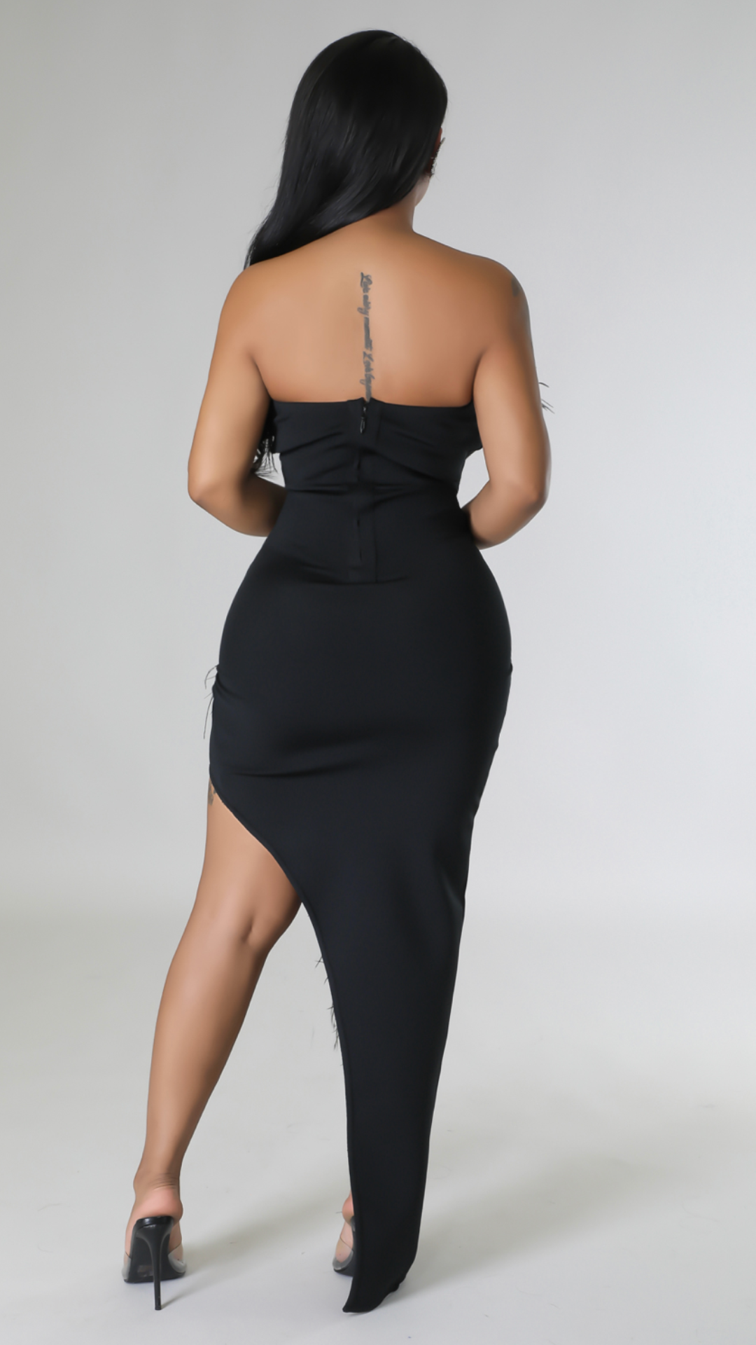 Imani Black high low dress