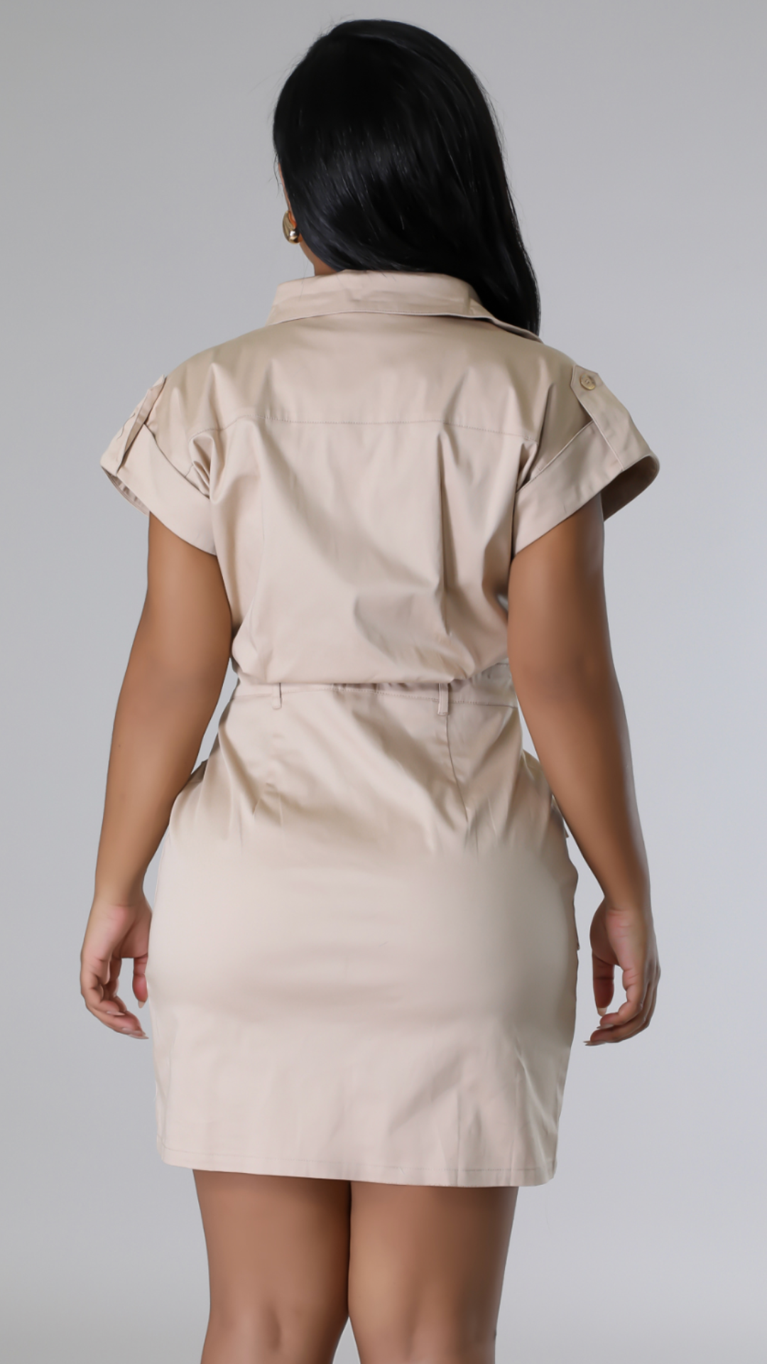 Chloe Khaki Cargo Dress