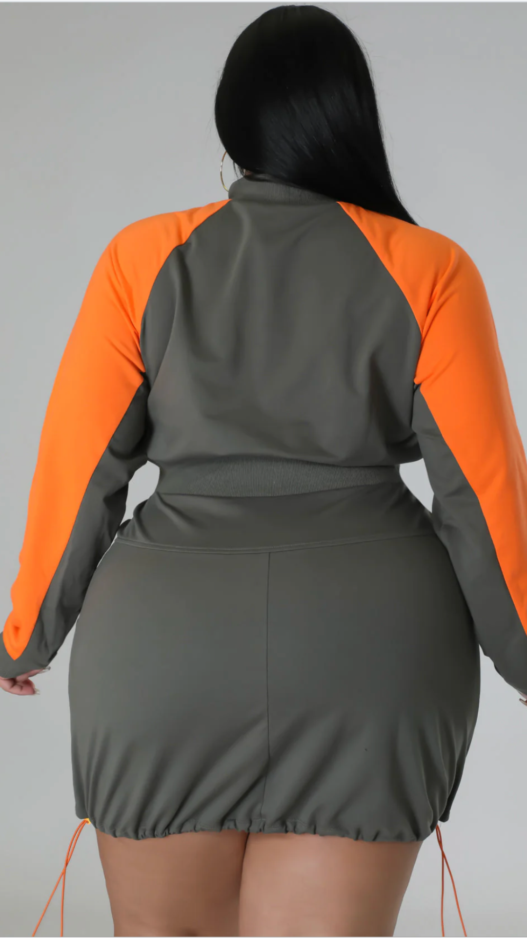 Jada long sleeve olive dress