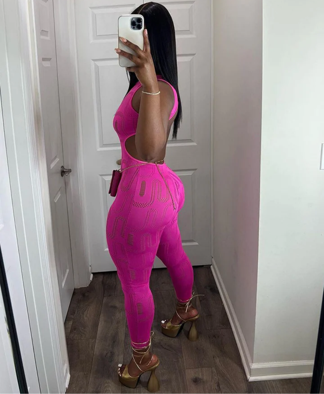 Fuschia jumpsuit