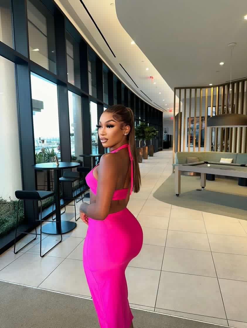 Felicia Fuschia Skirt set