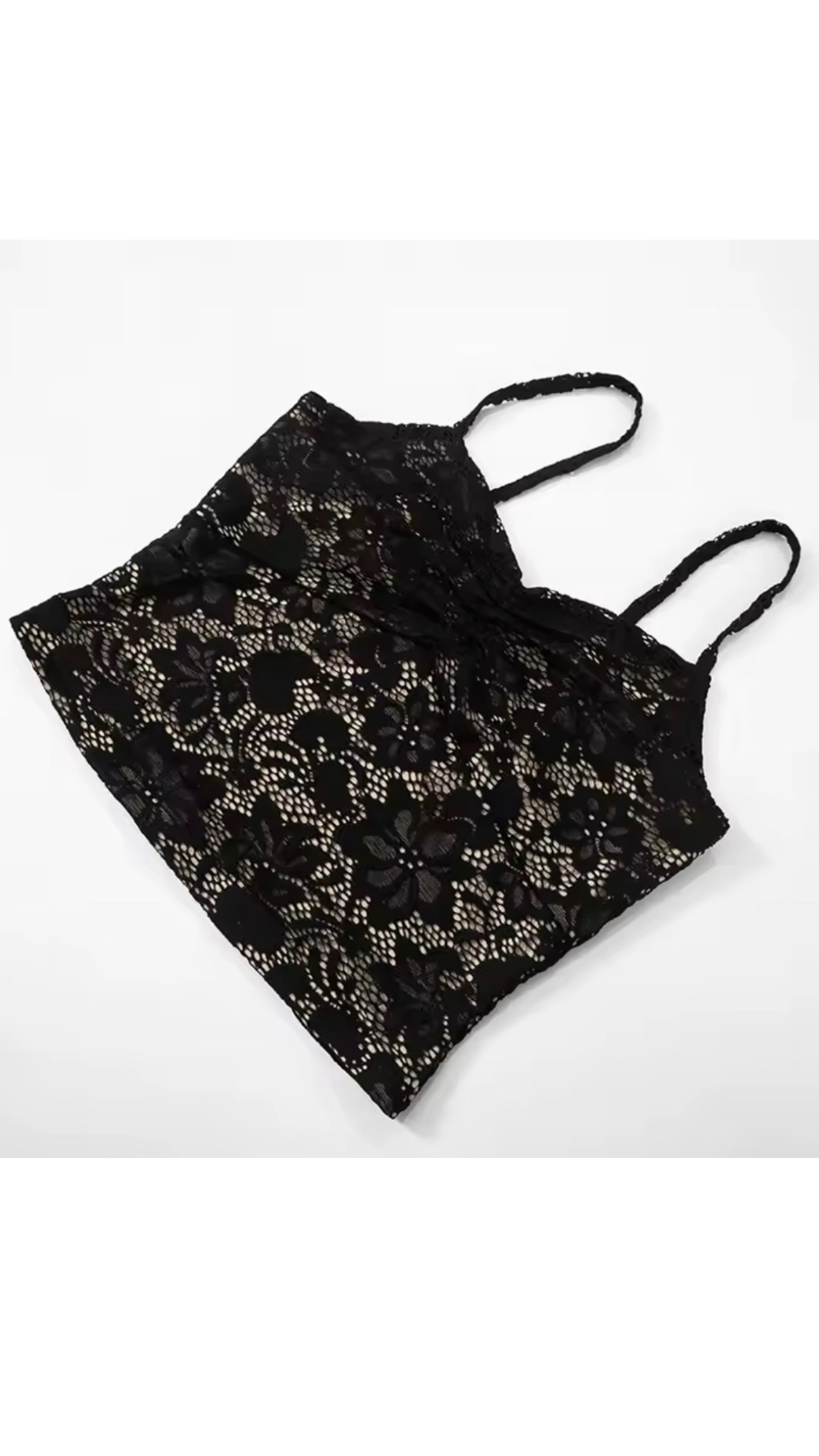 Adeline Black lace two piece set