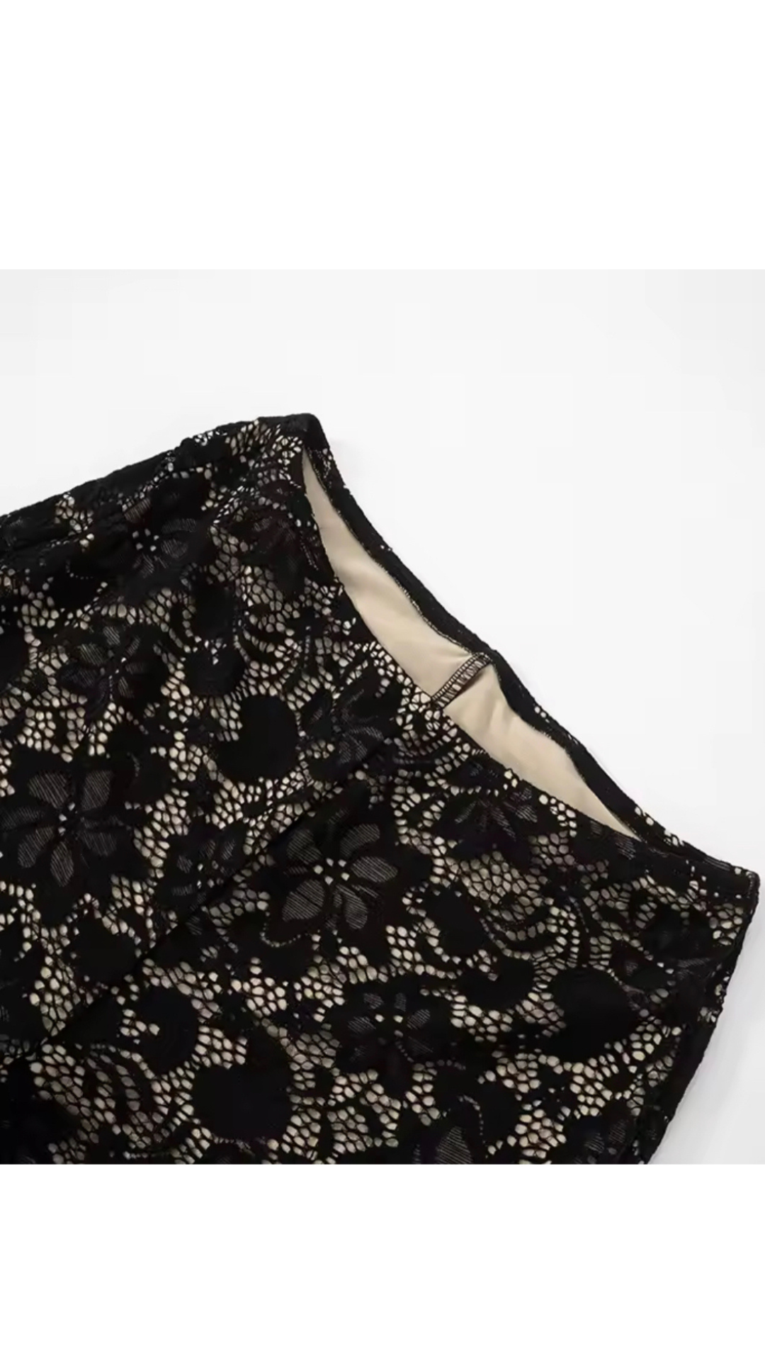 Adeline Black lace two piece set