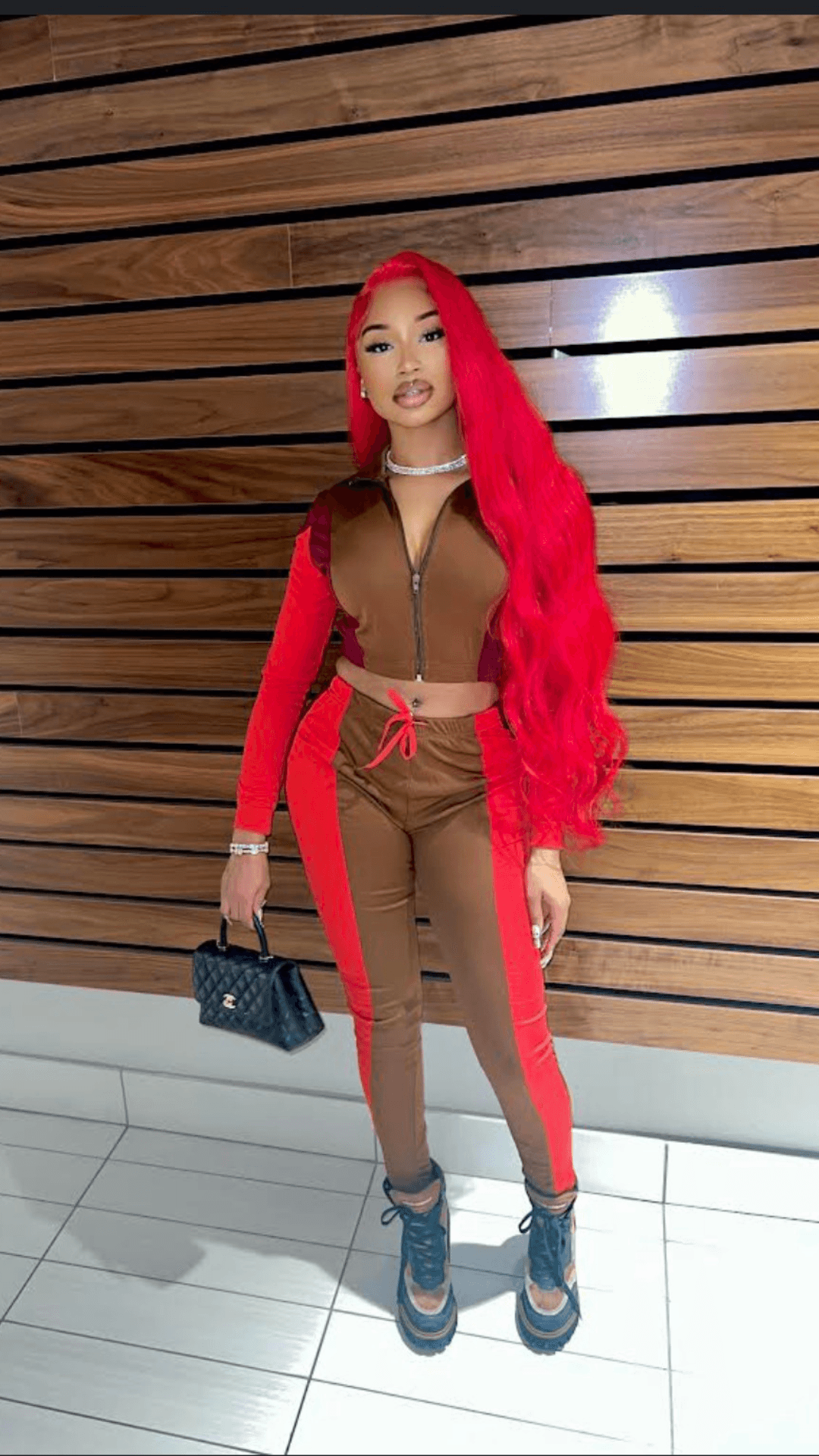 Burgundy Brown tracksuit - Valour