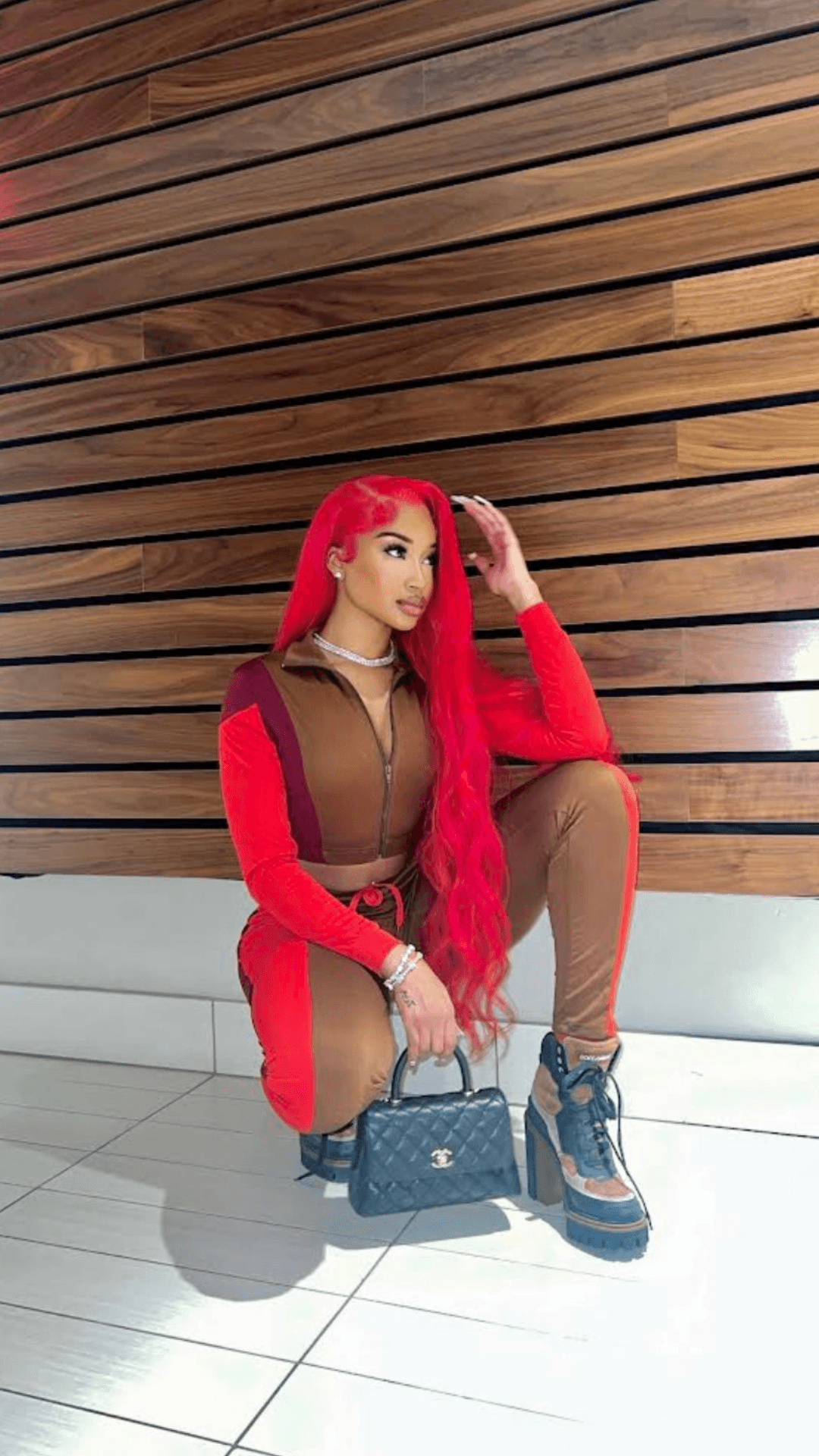 Burgundy Brown tracksuit - Valour