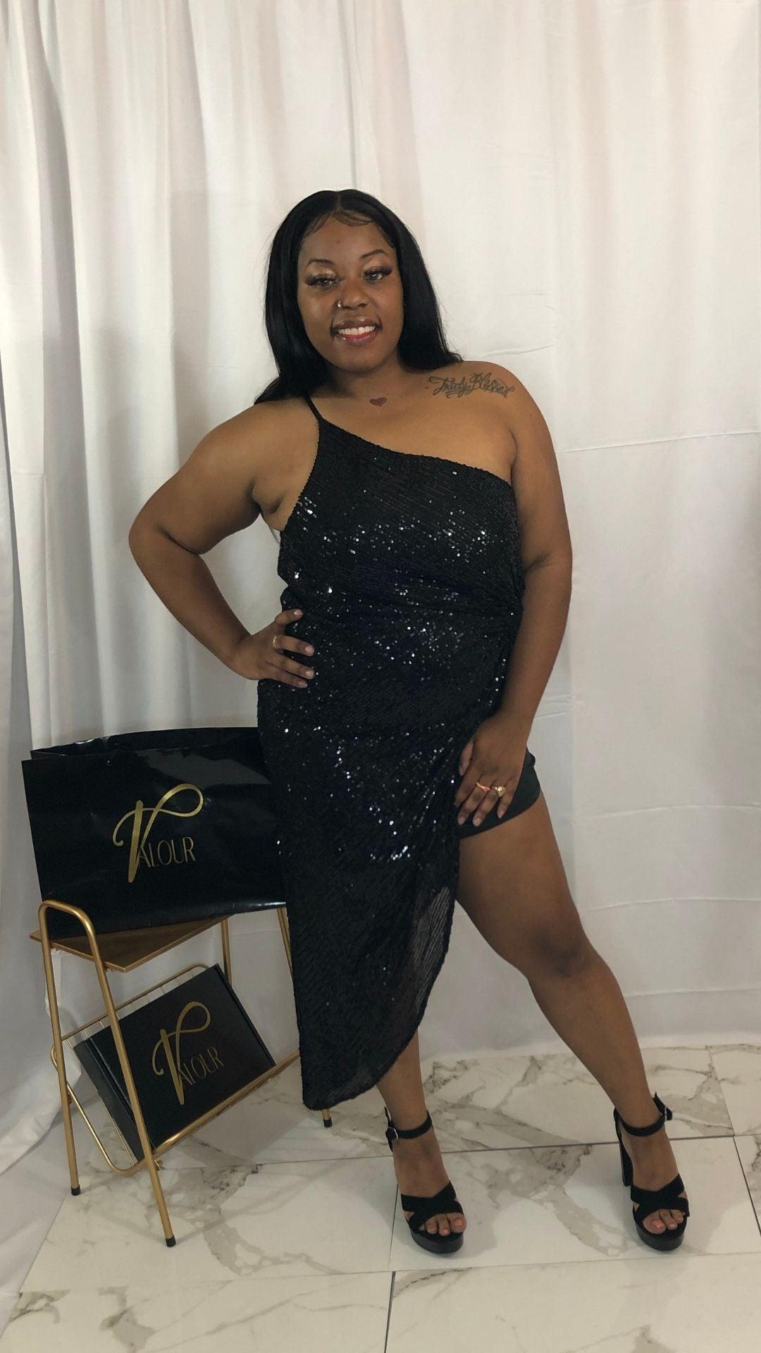 Black sequin dress - Valour