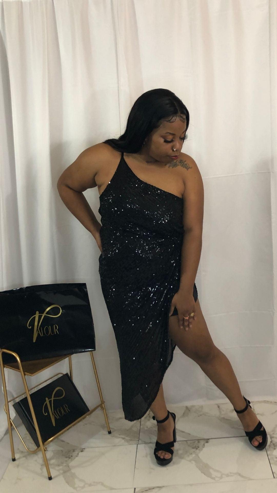 Black sequin dress - Valour