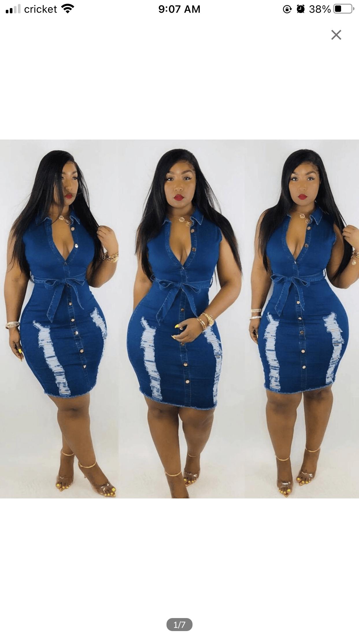 Bianca Denim Jean Dress - Valour