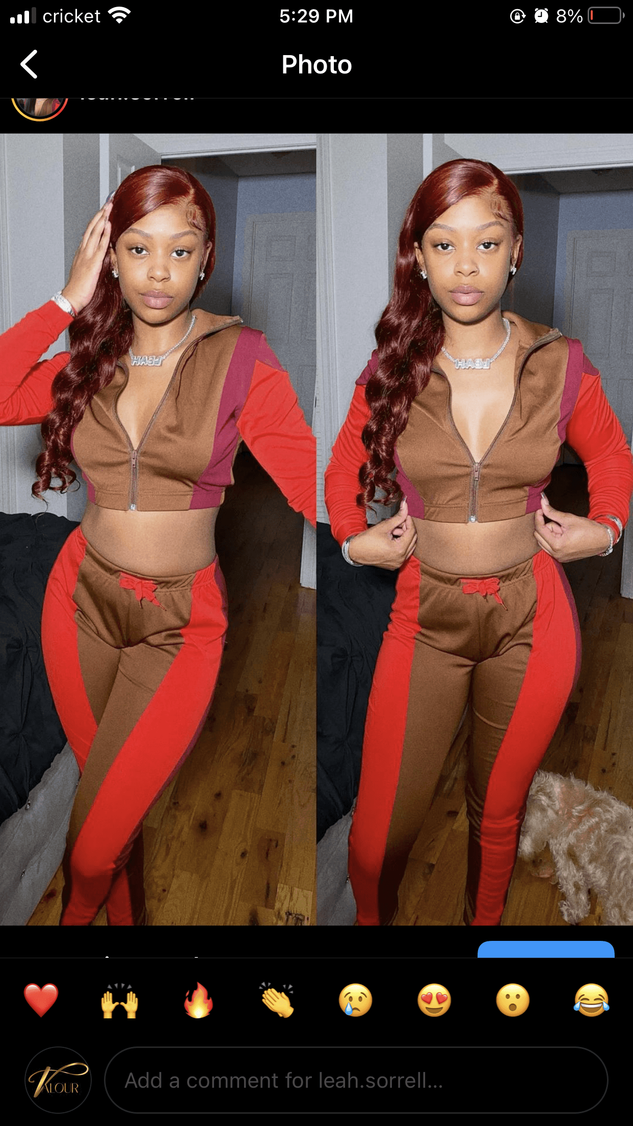 Burgundy Brown tracksuit - Valour