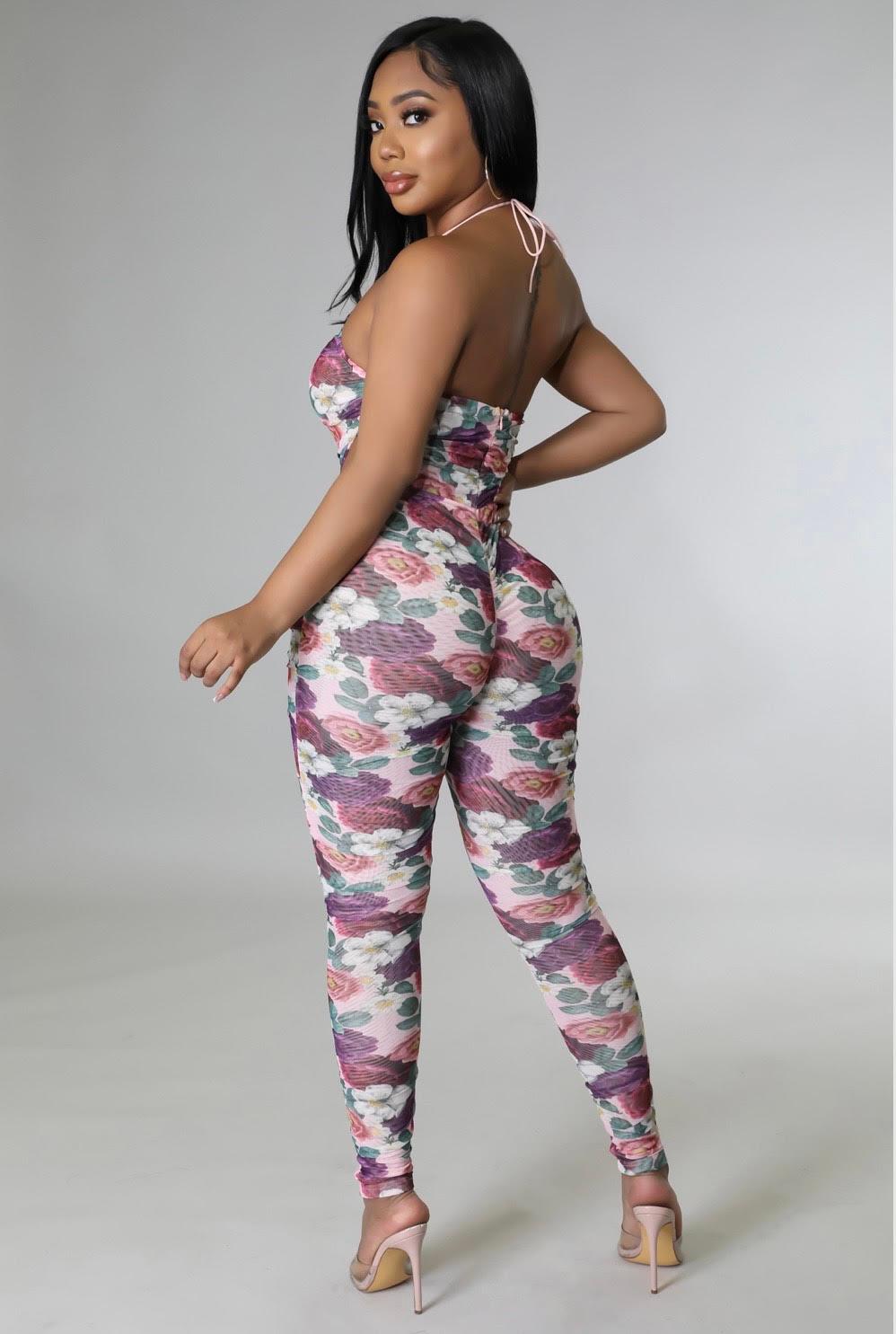 Floral sleeveless jumpsuit - Valour