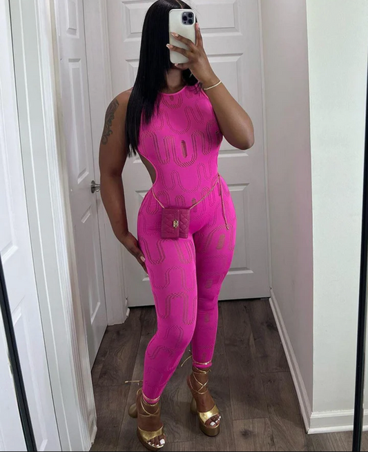Fuschia jumpsuit