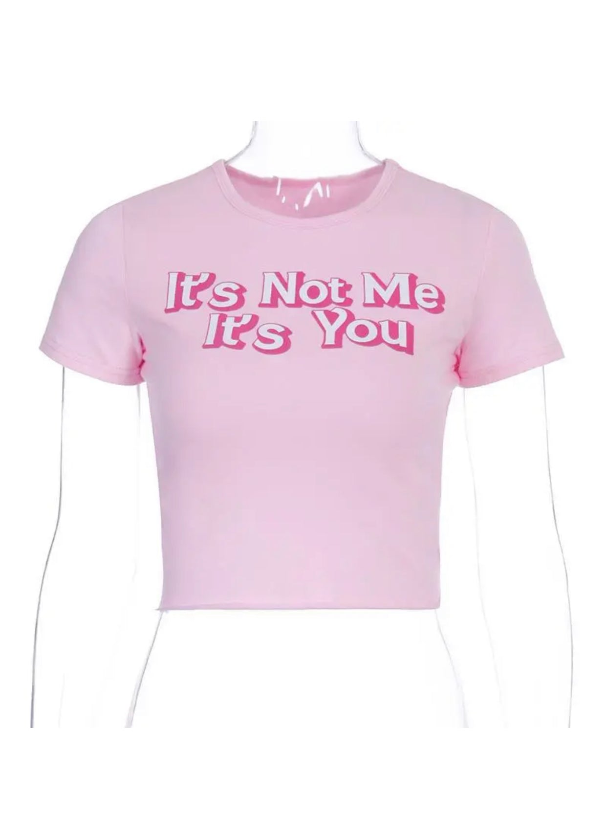 Baby pink crop top Its Not Me