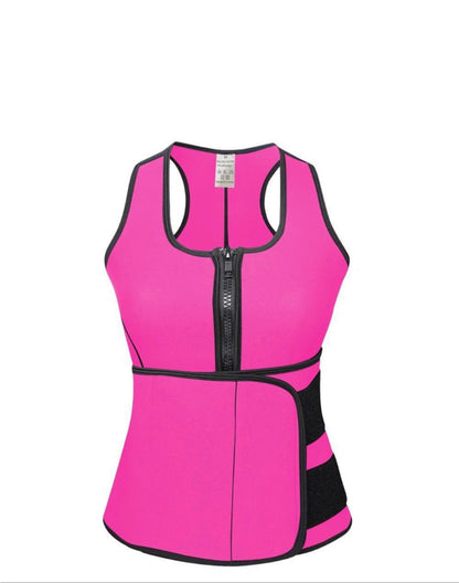 Hot pink sauna vest trainer