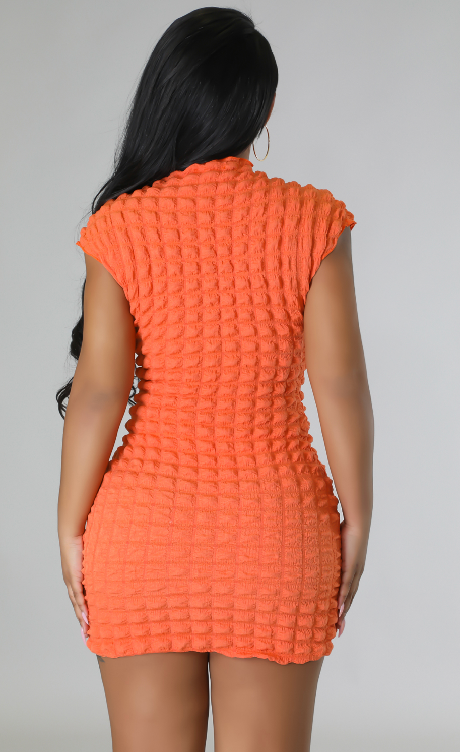 Cierra Orange Bubble dress - Valour