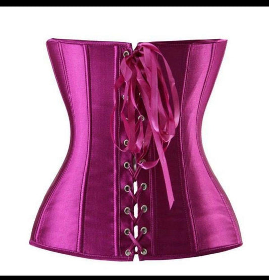 purple satin corsets - Valour