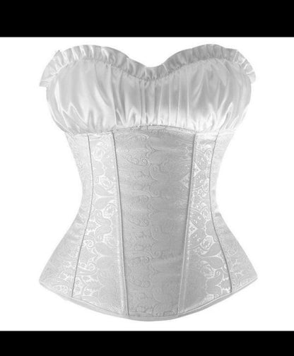White Ruffle top corsets - Valour