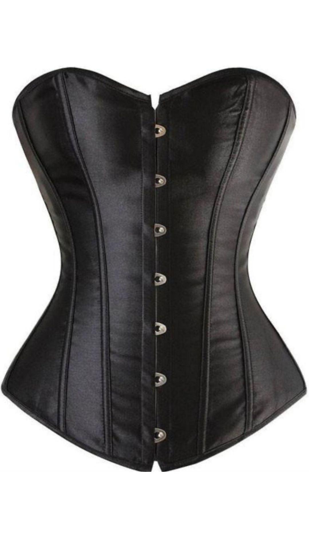 Satin Black corsets - Valour